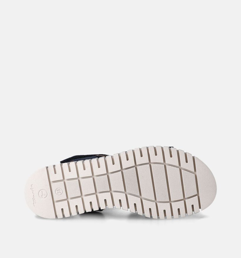 Tamaris Blauwe Platte Sandalen voor dames (354402)