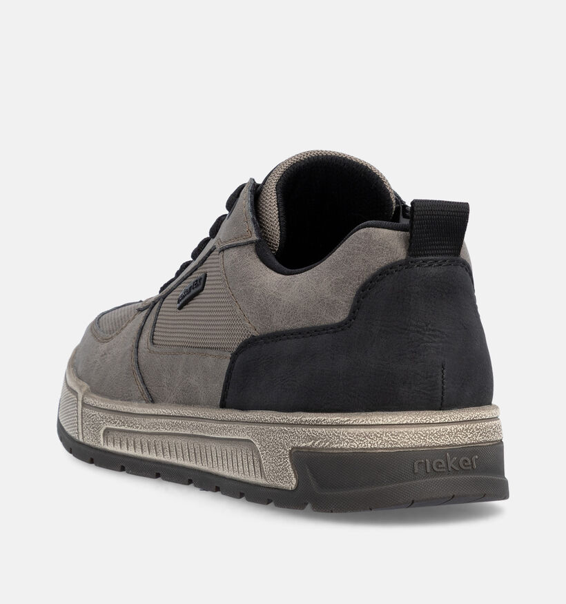 Rieker Chaussures plates en Taupe pour hommes (379836) - pour semelles orthop&eacute;diques
