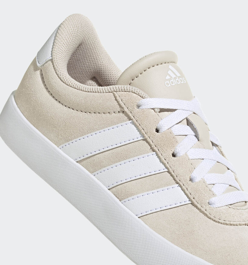 adidas VL Court 3.0 Ecru Sneakers voor meisjes, jongens (357441) - geschikt voor steunzolen