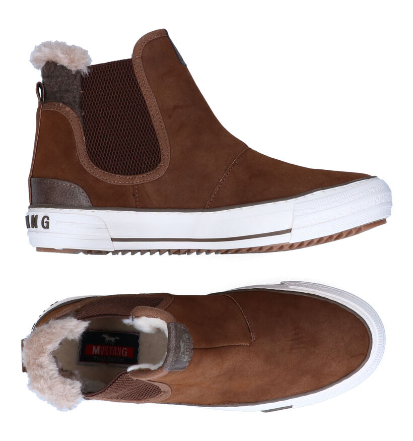 Mustang Bottines Chelsea en Cognac en synthétique (298153)