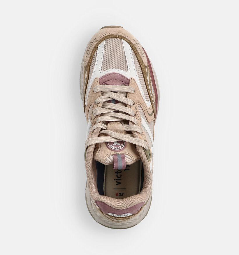Victoria Beige Sneakers voor dames (361889) - geschikt voor steunzolen