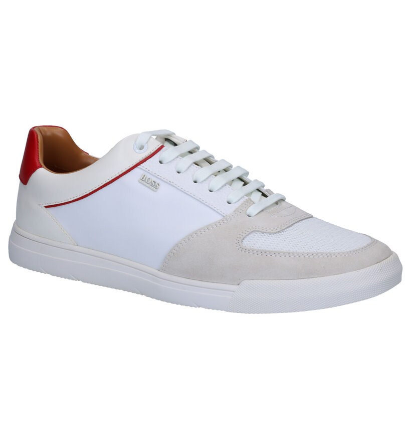 Hugo Boss Chaussures basses en Blanc en cuir (266983)