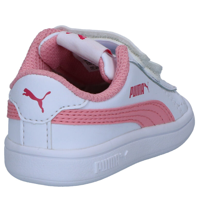 Puma Smash Witte Sneakers in kunstleer (265619)