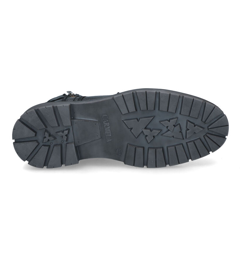 Xti Boots à fermeture éclair en Noir en cuir (322464)
