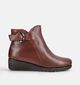 Hush Puppies Mac Bottines motardes en Cognac pour femmes (377831)
