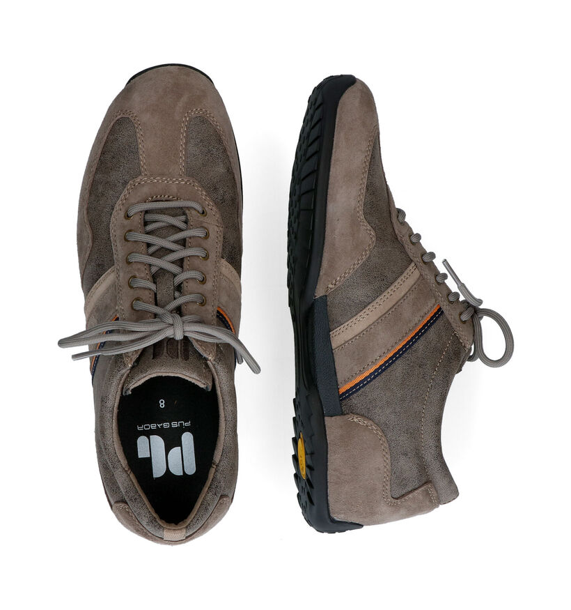 Pius Gabor Taupe Veterschoenen in daim (296686)