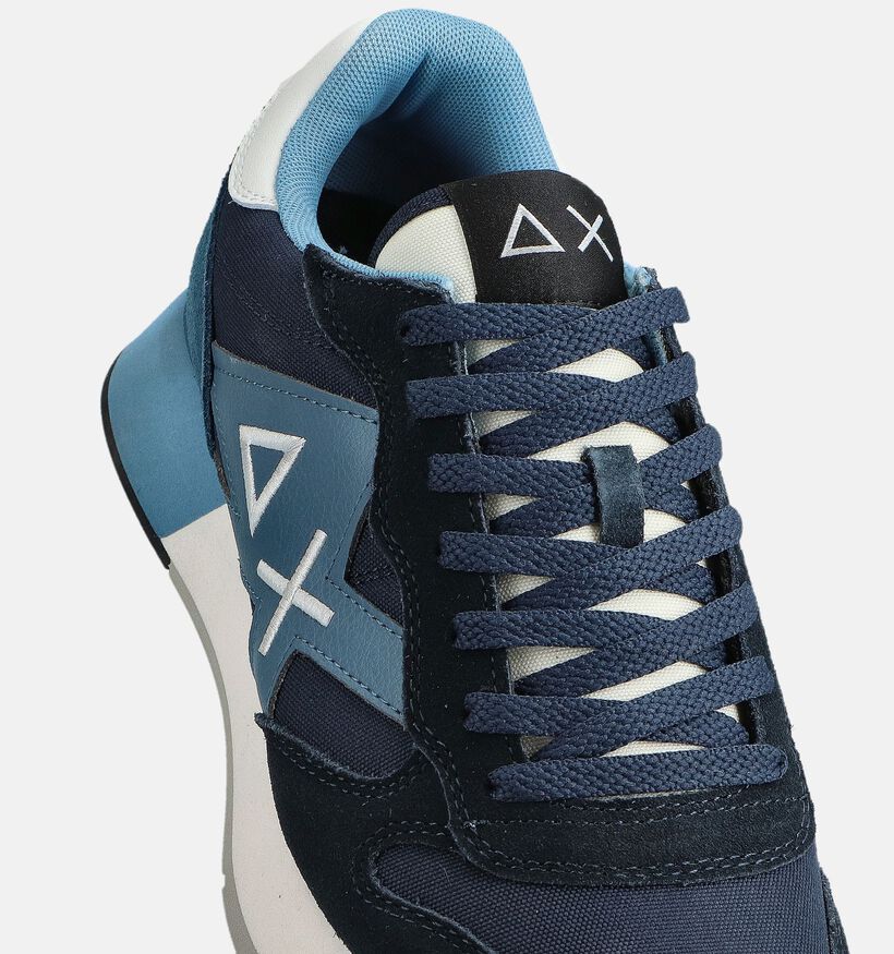 Sun68 Jaki Solid Sneakers Blauw voor heren (361806) - geschikt voor steunzolen