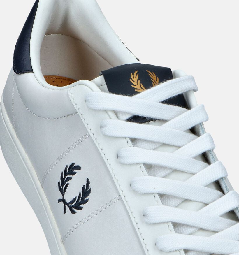 Fred Perry Spencer Leather Witte Veterschoenen voor heren (358602)