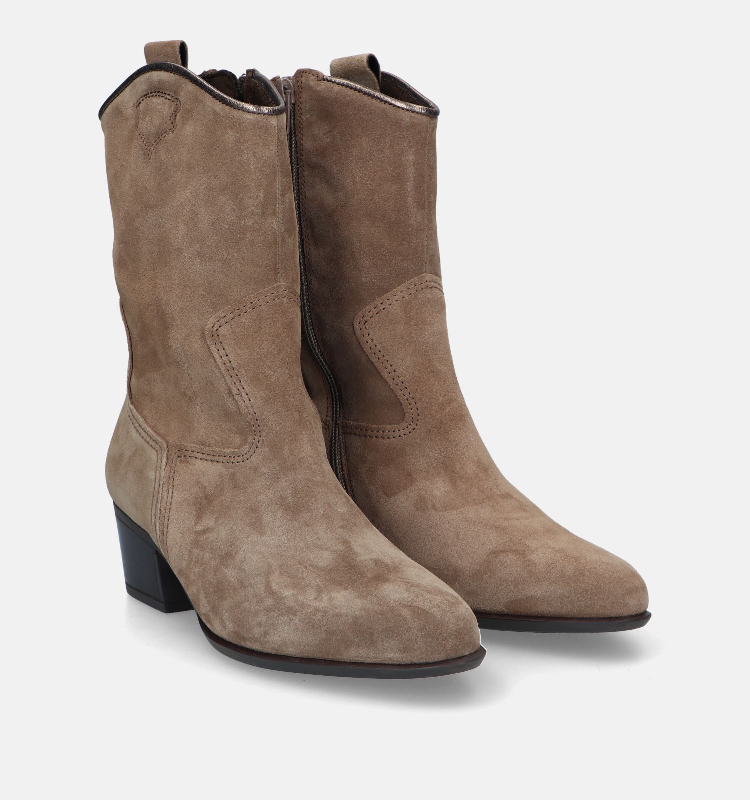 Gabor Bruine Cowboy boots Dames Boots Laarzen Online op TORFS.BE