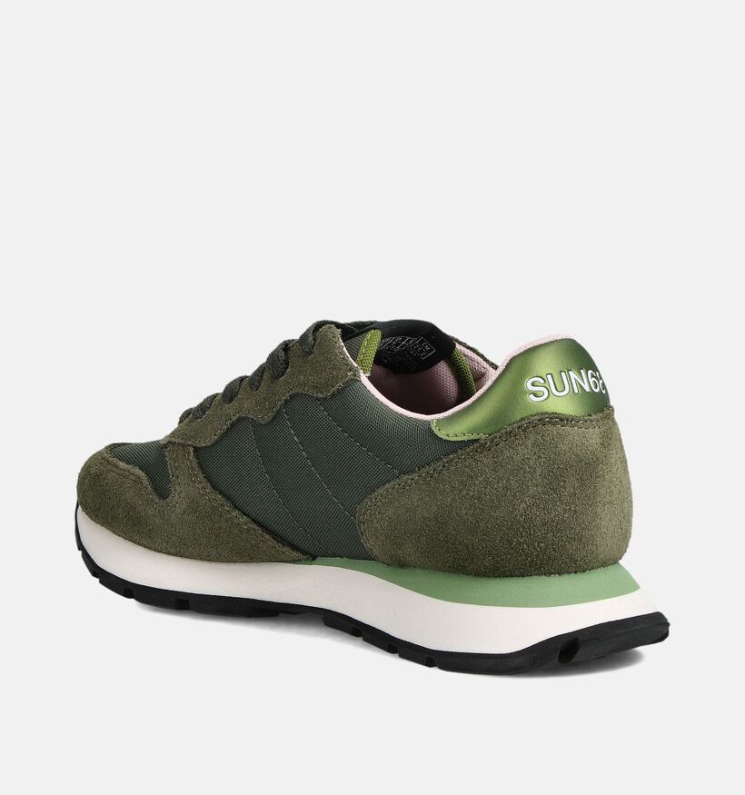Sun68 Ally Solid Nylon Groene Sneakers voor dames (361895) - geschikt voor steunzolen