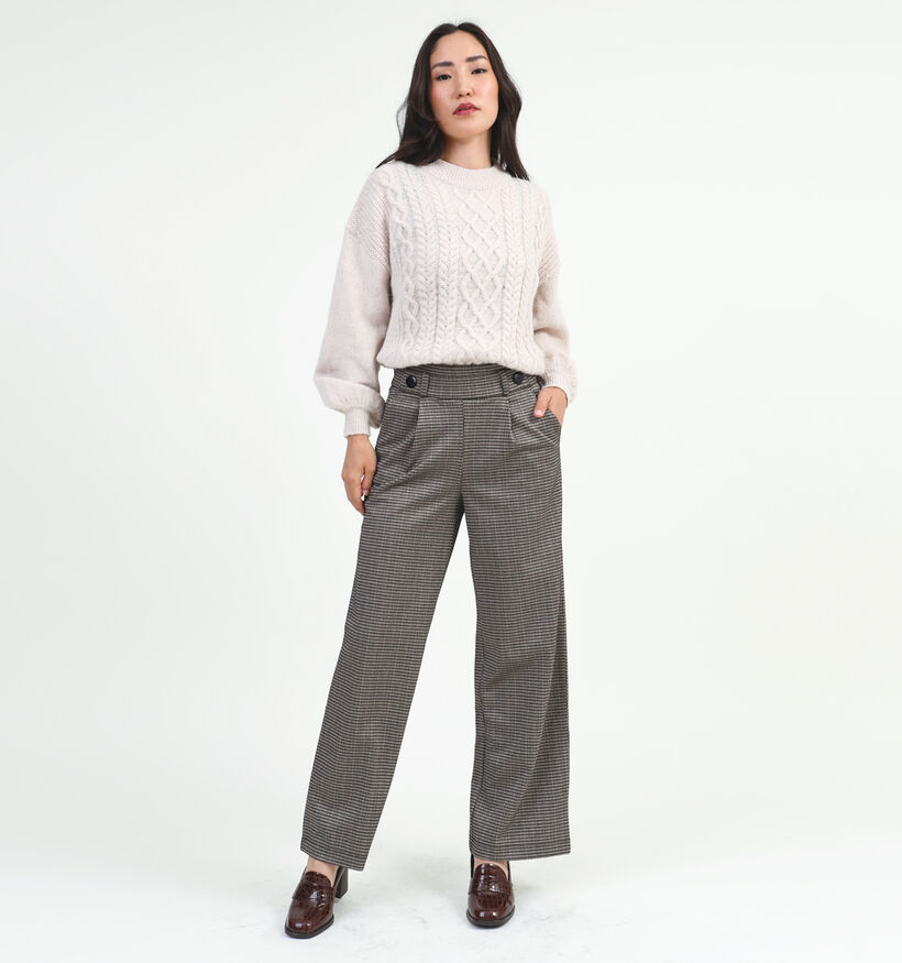 JDY Geggo Pantalon large en Brun L32 pour femmes (344143)