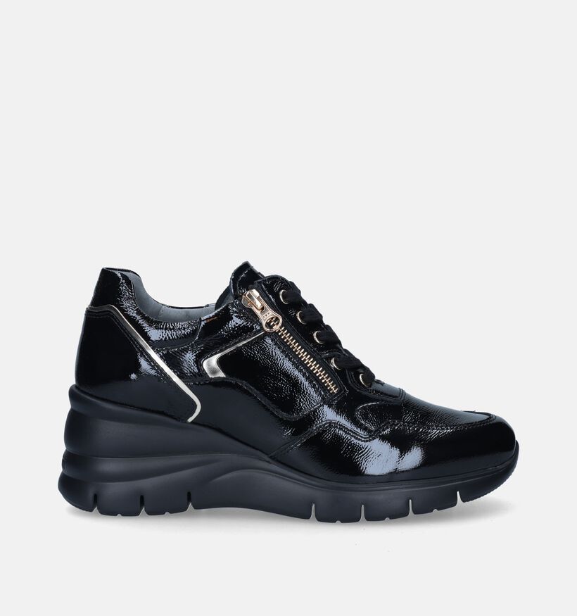 NeroGiardini Zwarte Sneakers met sleehak voor dames (345561) - geschikt voor steunzolen