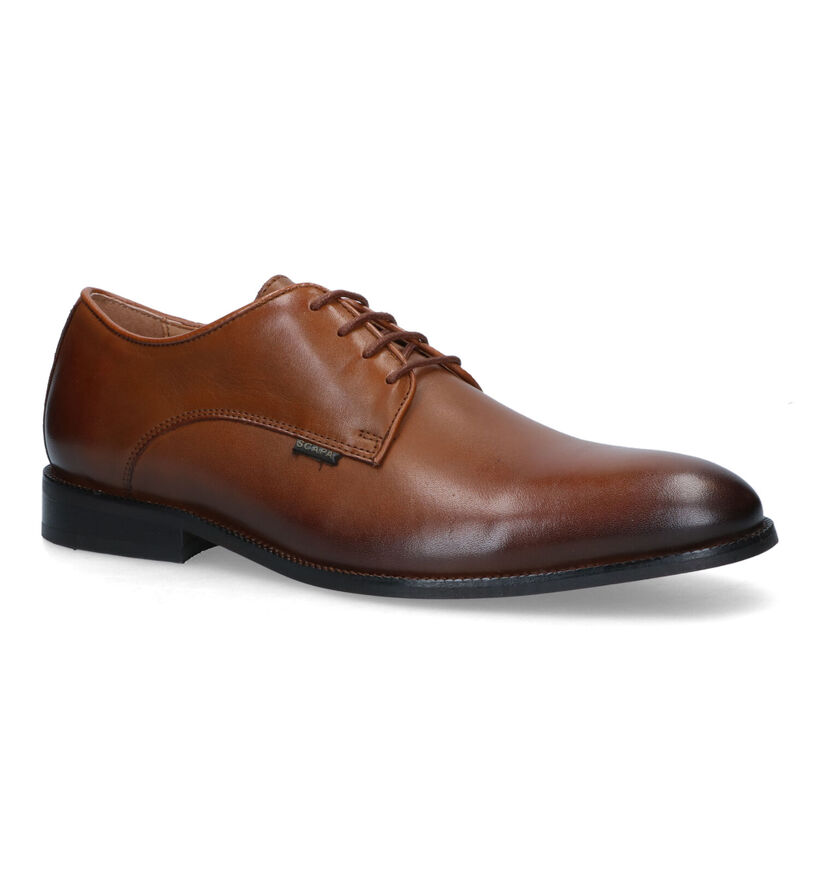 Scapa Chaussures classiques en Cognac pour hommes (324205) - pour semelles orthopédiques