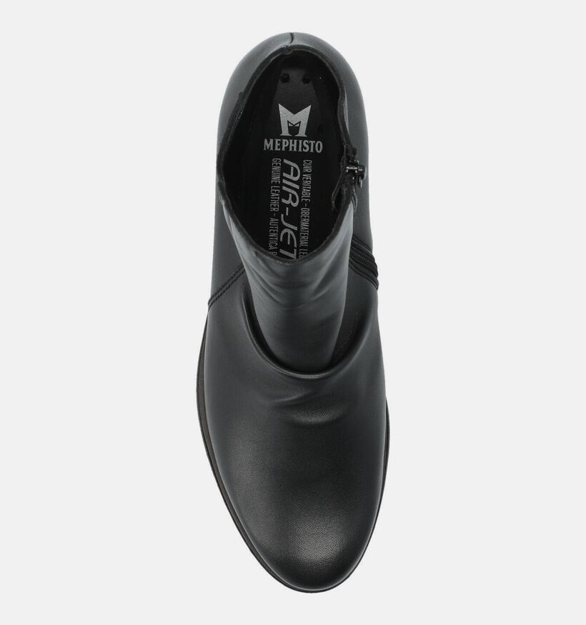 Mephisto Evangela Zwarte Boots met Sleehak voor dames (379078) - geschikt voor steunzolen