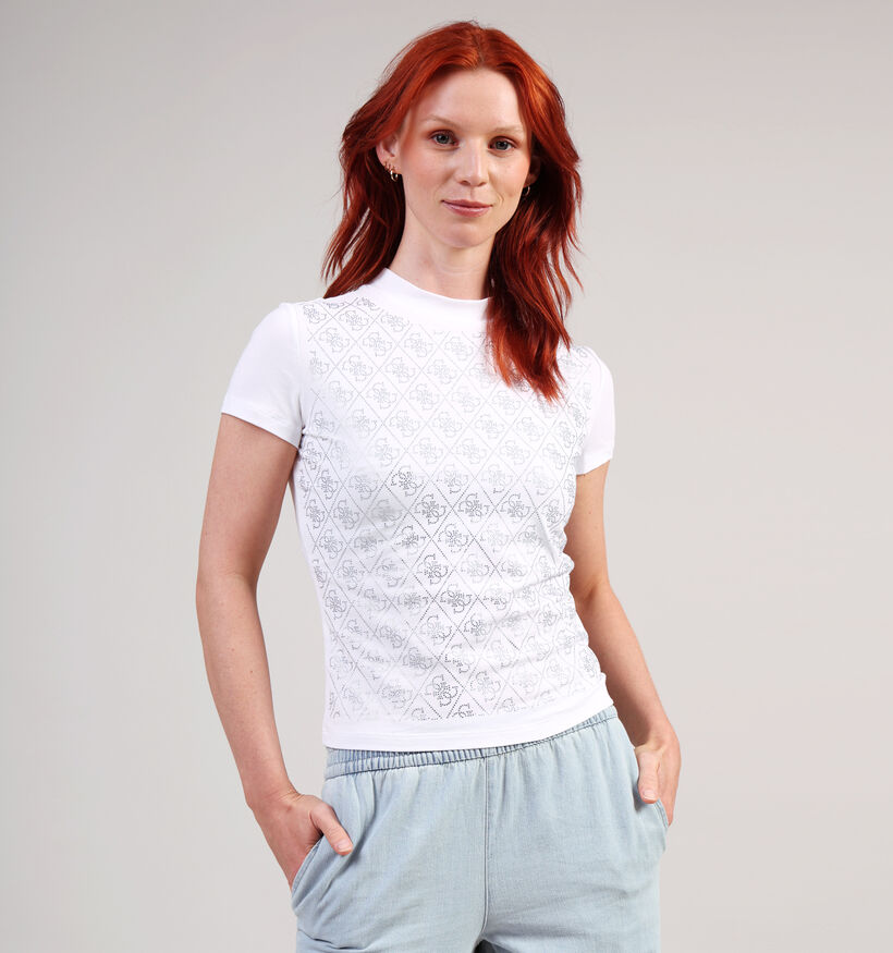 Guess Witte T-shirt voor dames (360690)