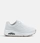 Skechers Uno Stand On Air Baskets basses en Blanc pour filles, gar&ccedil;ons (375665)