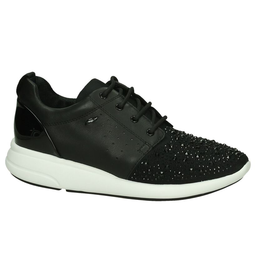 Zwarte Sneaker met Studs Geox, , pdp