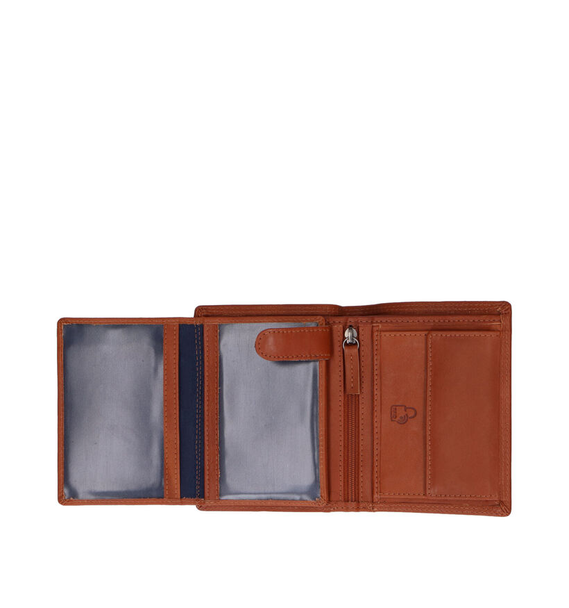 Euro-Leather Portefeuille en Cognac pour hommes (310404)