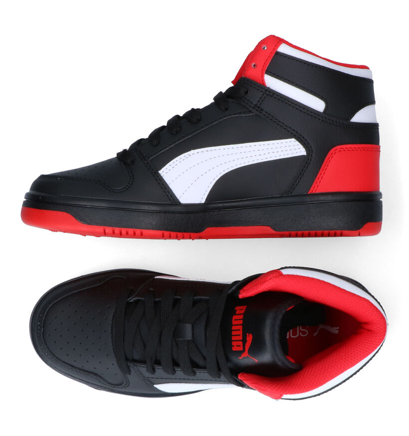 Puma Rebound Layup Baskets en Noir en simili cuir (301345)