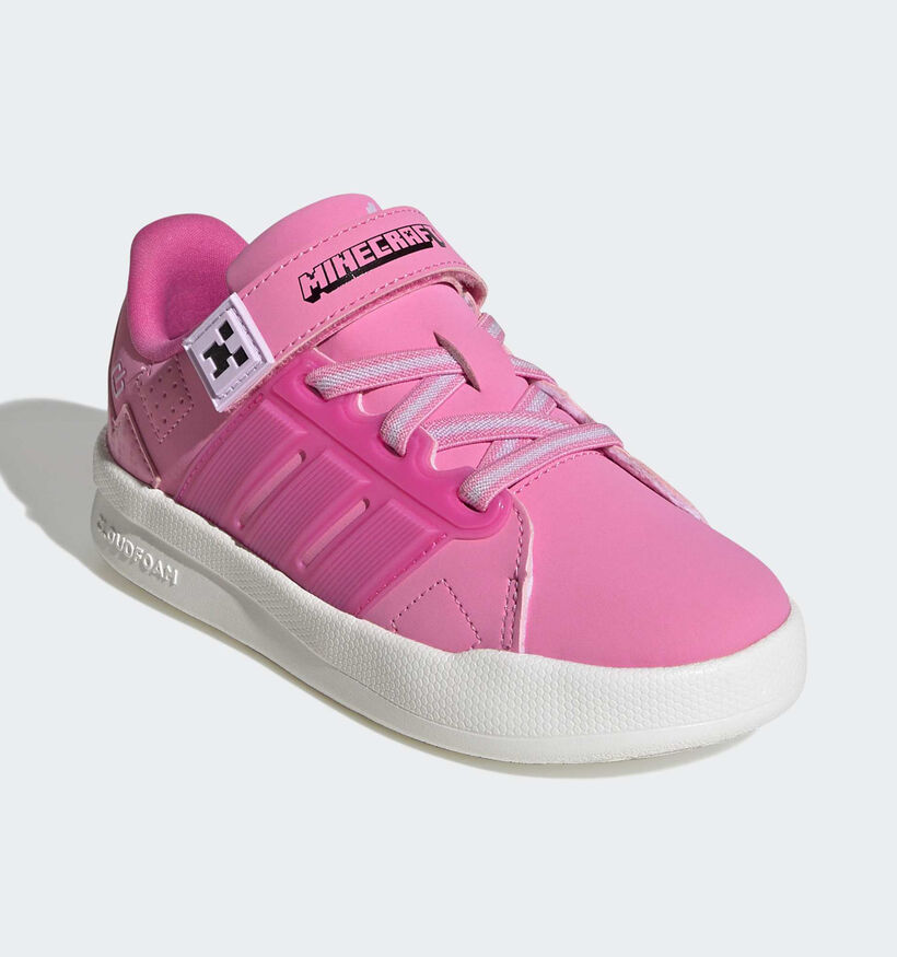 adidas Minecraft Lightorama Baskets basses en Rose pour filles (375465)