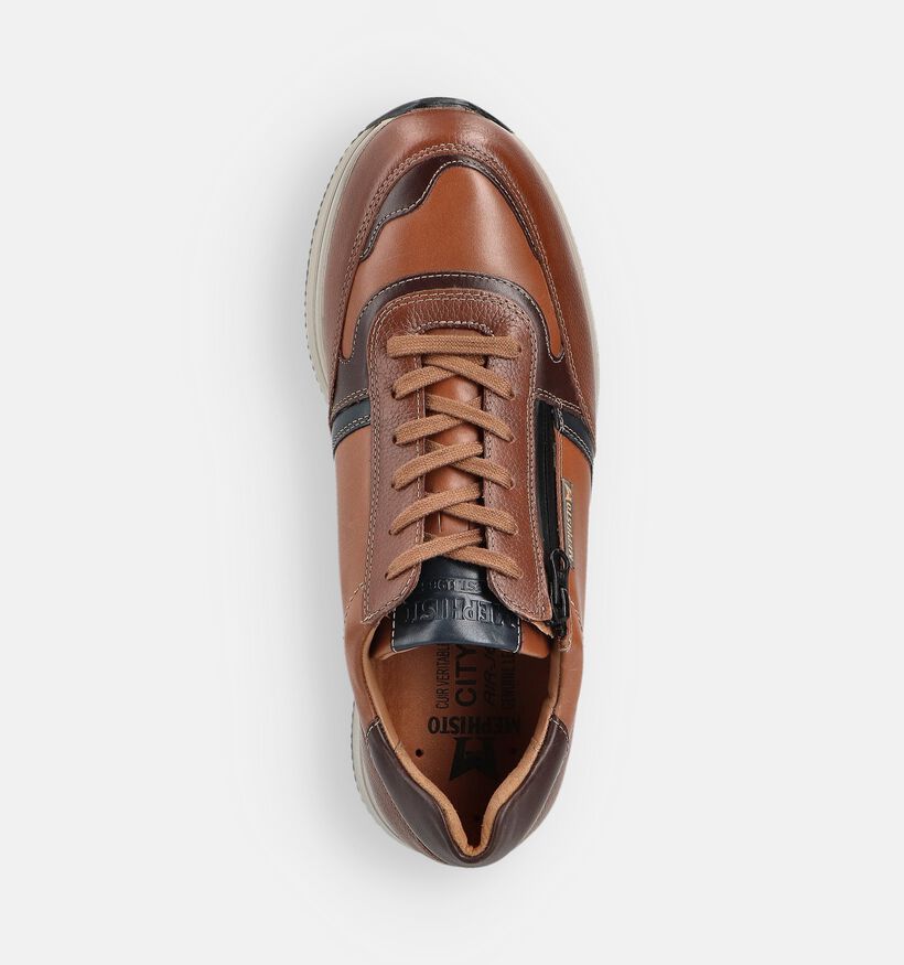 Mephisto Gilford Nevada Cognac Rits-Veterschoenen voor heren (370189) - geschikt voor steunzolen