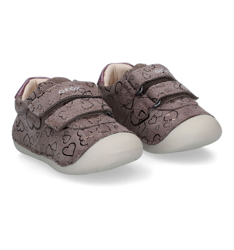 Geox Tutim Chausures pour bébé en Rose pour filles (317610) - pour semelles orthopédiques