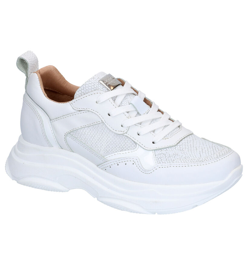 Scapa Witte Sneakers in leer (270350)