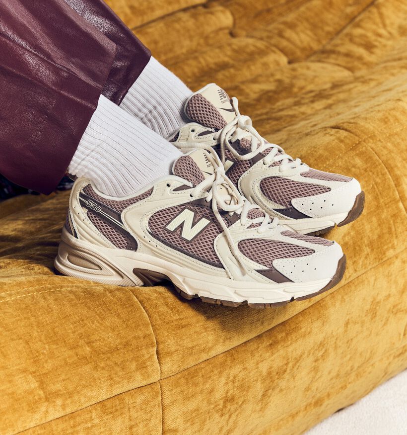 New Balance SUA Basket sportive en Beige pour femmes (370566) - pour semelles orthopédiques