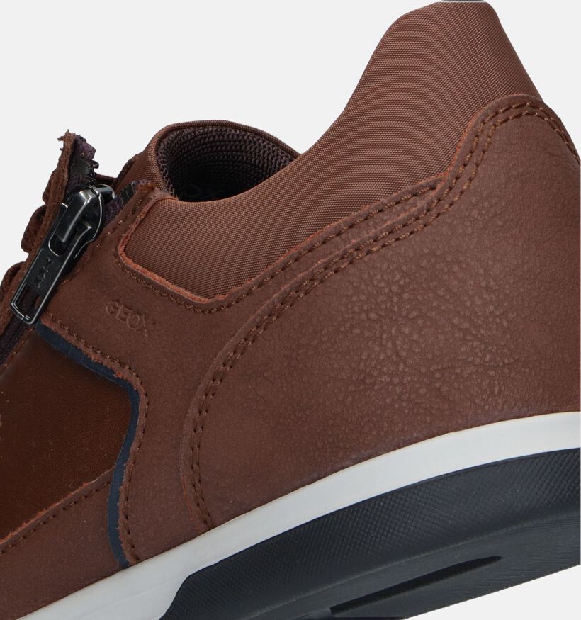 Geox Renan Cognac Veterschoenen voor heren (328359) - geschikt voor steunzolen