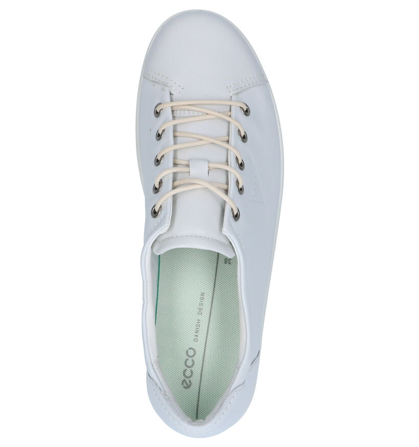 ECCO Soft 7 Chaussures à lacets en Blanc en cuir (270020)
