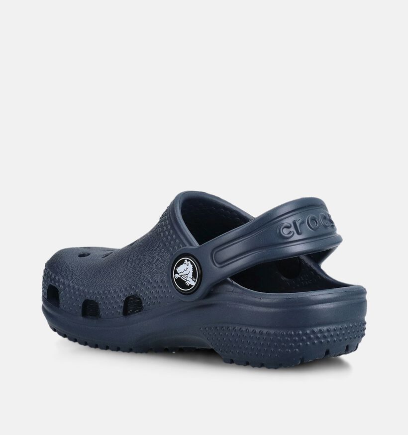 Crocs Classic Clog Nu-pieds en Bleu fonc&eacute; pour filles, gar&ccedil;ons (371018)