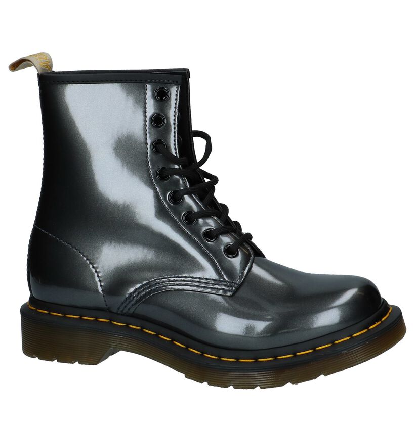 Dr. Martens Vegan Grijze Metallic Boots in kunstleer (225433)