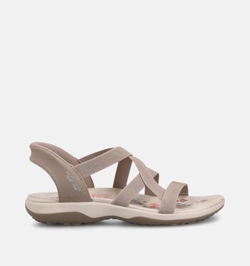 Skechers Hands Free Slip-ins Sandalen Taupe/Blauw/Groen