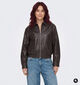 JDY Abby Faux Leather Chocoladebruine Jas voor dames (379368)