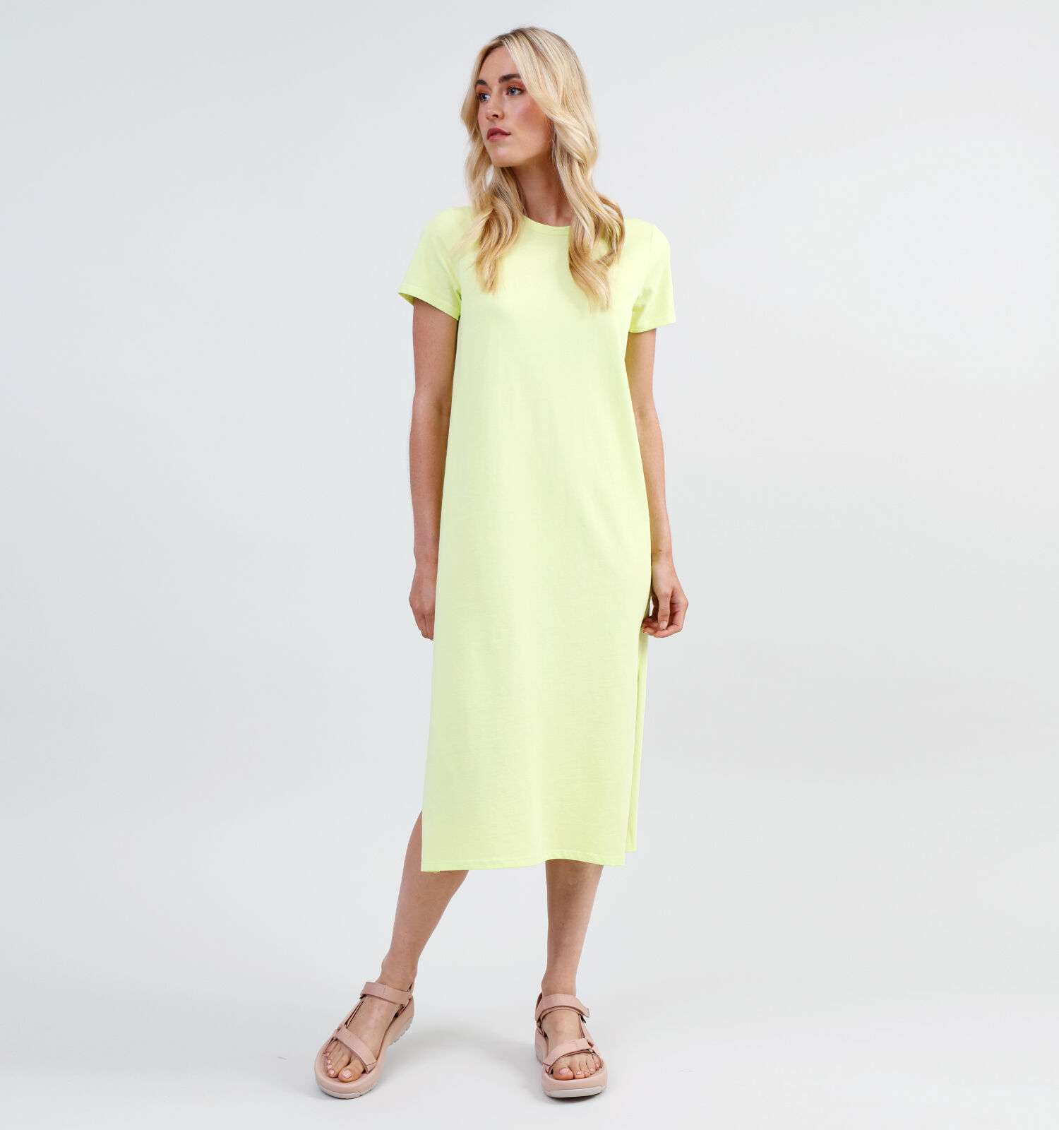 JDY Helle Groene Maxi T shirt jurk Dames Kleedjes Online op TORFS.BE