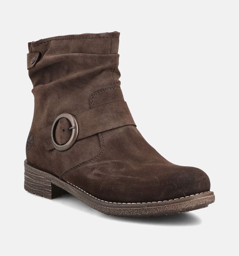 Rieker Bottines plates en Marron pour femmes (363519) - pour semelles orthopédiques