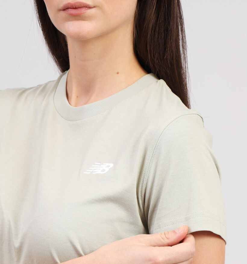 New Balance T-shirt en Vert pour femmes (354023)