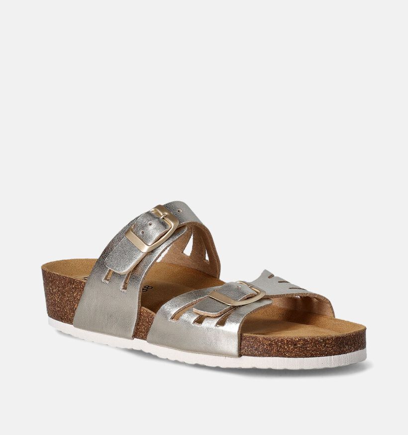 Bio Dream Nu-pieds compensées en Or pour femmes (358071)
