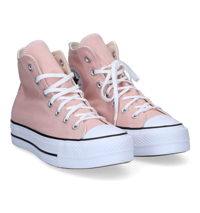 Converse CT All Star Lift Canvas Platform Baskets en Rose pour femmes (302636)