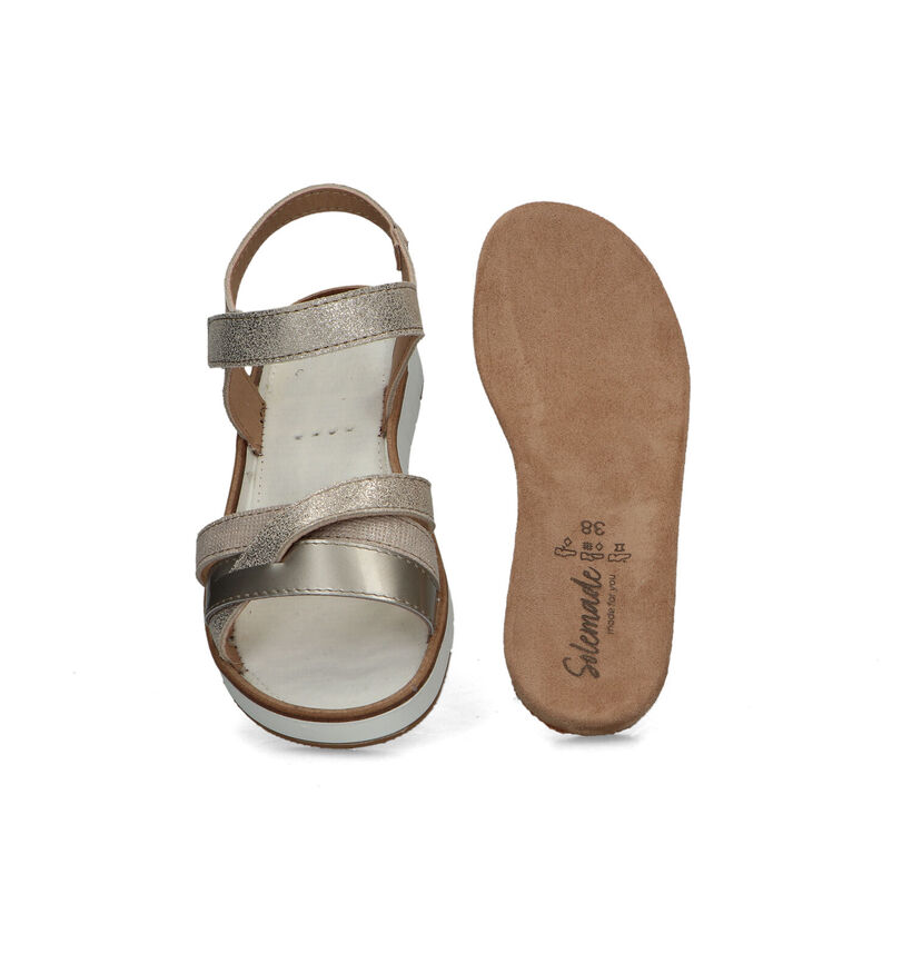 Solemade Romi Sandales pour semelles orthopédiques en Taupe pour femmes (355743) - pour semelles orthopédiques