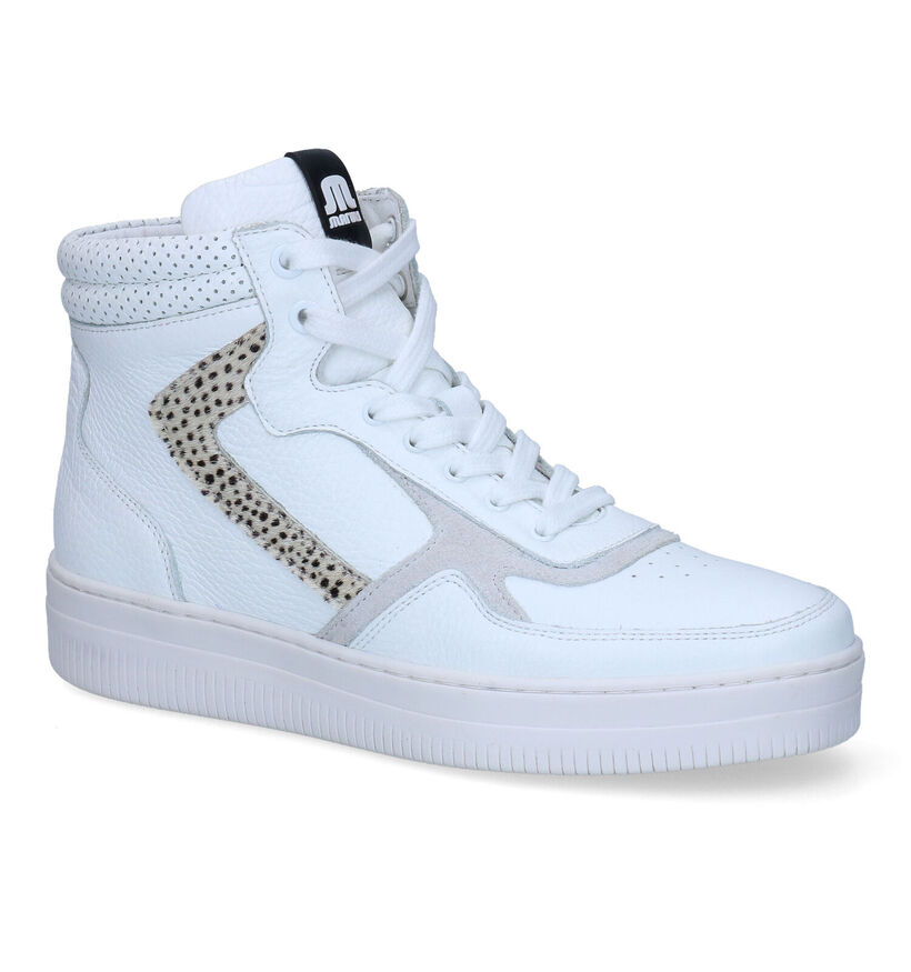 Maruti Mona Witte Hoge Sneakers voor dames (307891) - geschikt voor steunzolen