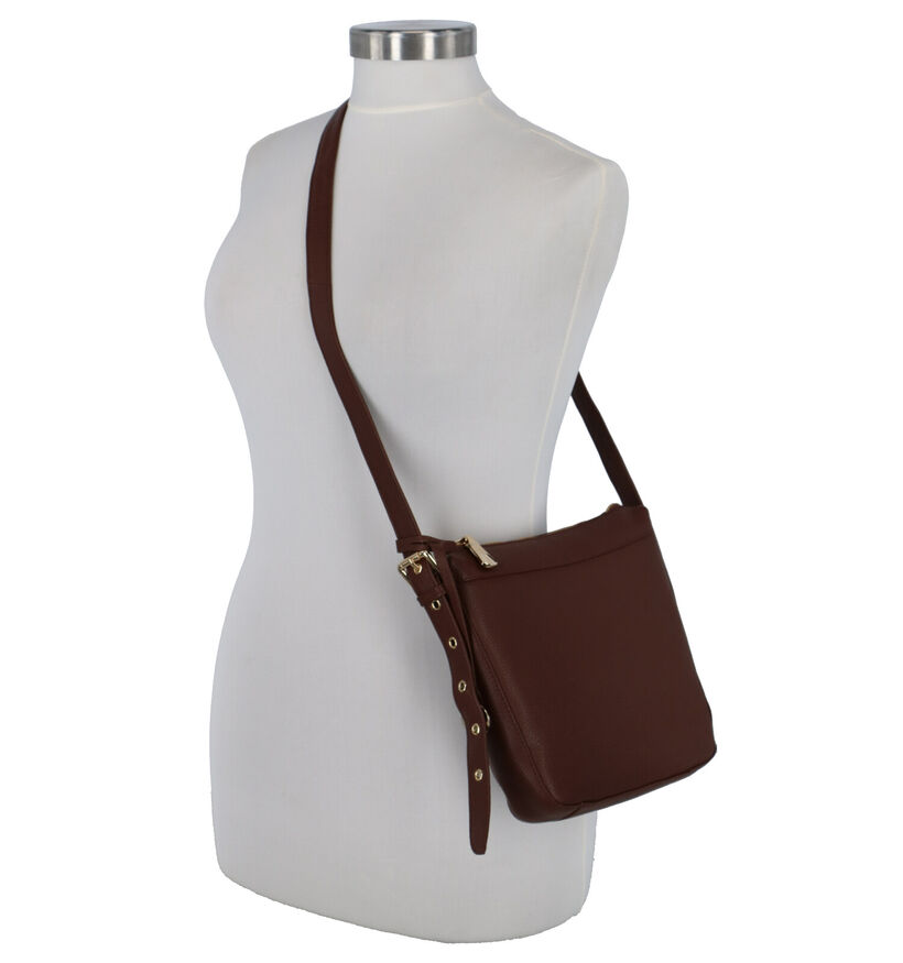 Crinkles Zwarte Crossbody Tas voor dames (324988)