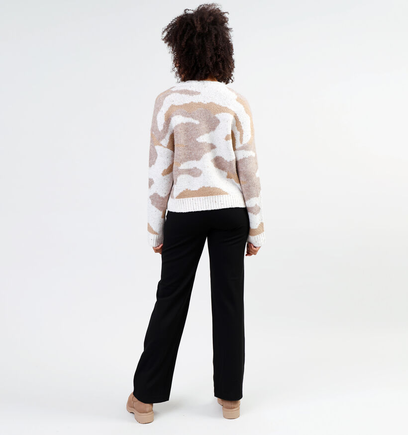 Vila Jemma Pull tricoté en Brun pour femmes (346384)