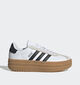 adidas VL Court Bold Baskets en Blanc pour filles (365368) - pour semelles orthopédiques