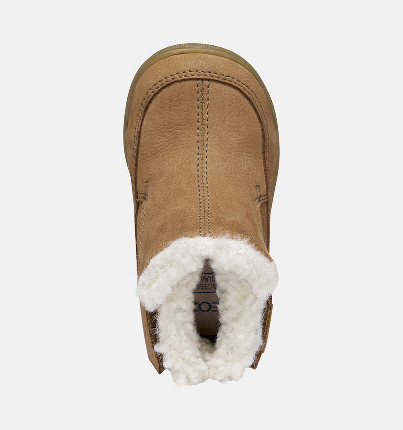 Geox Bruine Boots met Velcro voor jongens (377754) - geschikt voor steunzolen