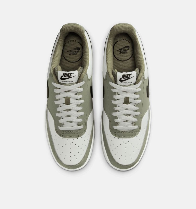 Nike Court Vision Low Next Nature Witte/Groene Sneakers voor heren (369286)