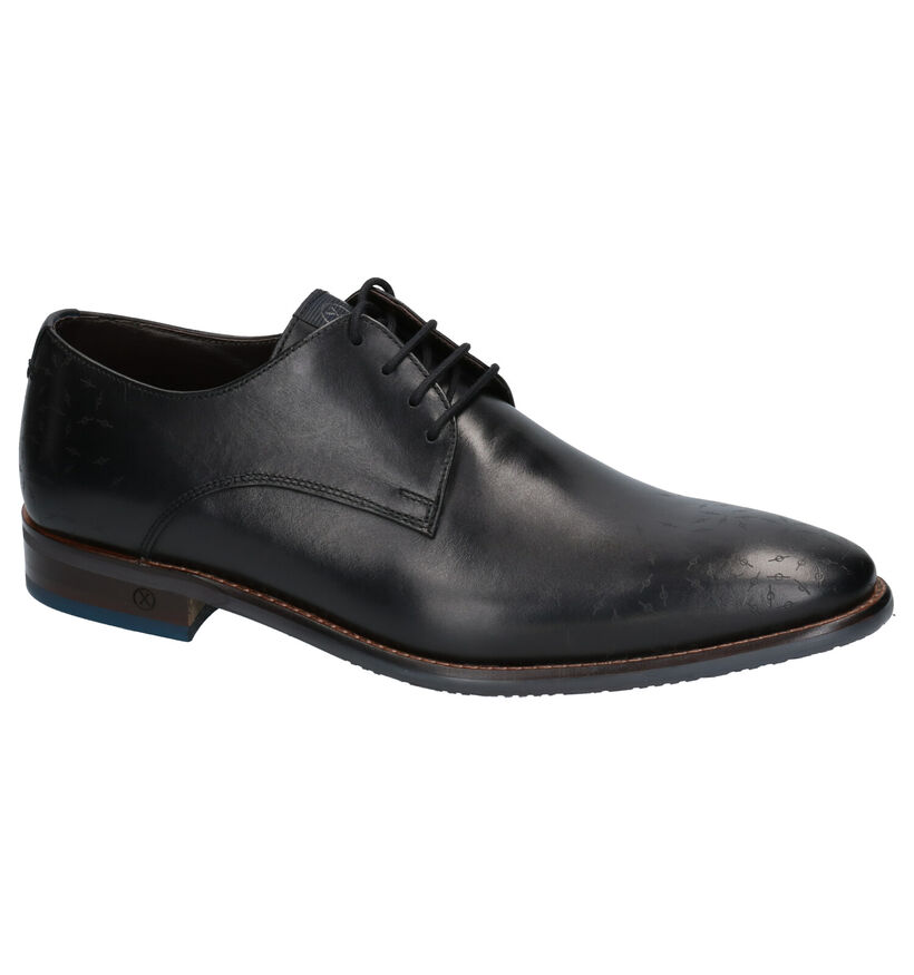 Ambiorix Derril Chaussures Habillées en Noir en cuir (259361)