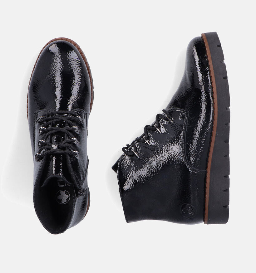 Rieker Bottines à lacets en Noir pour femmes (347417) - pour semelles orthopédiques