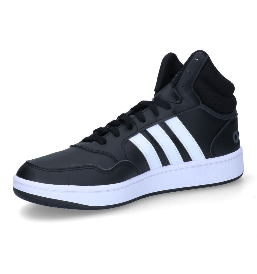 adidas Hoops 3.0 Mid Zwarte Sneakers voor heren (326291)