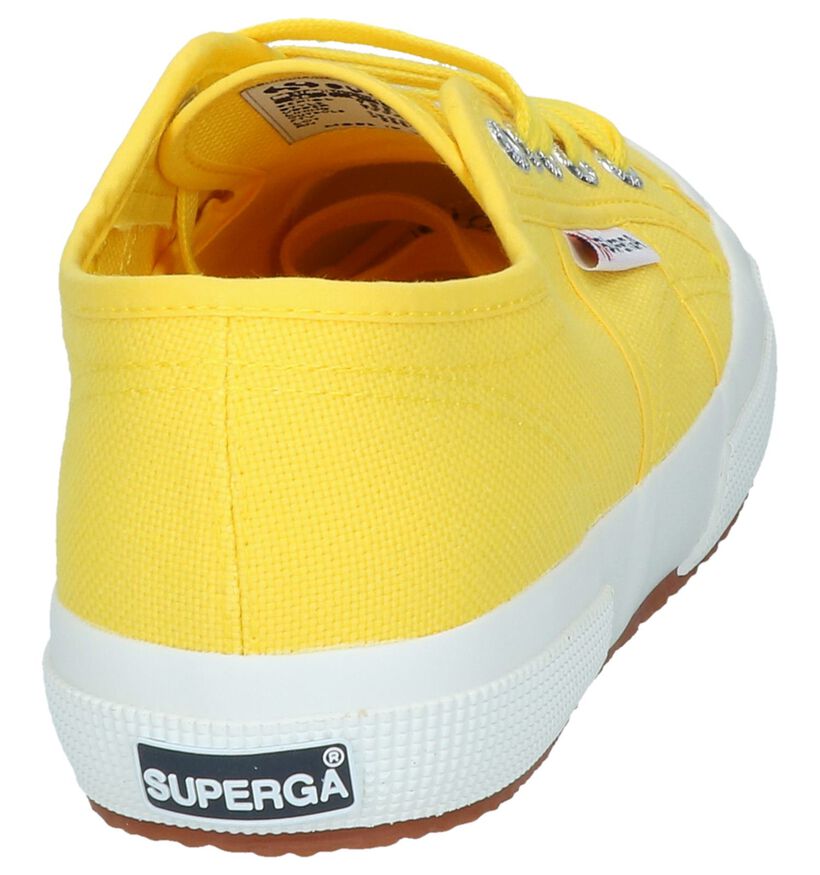 Gele Lage Sneakers Superga in stof (243137)